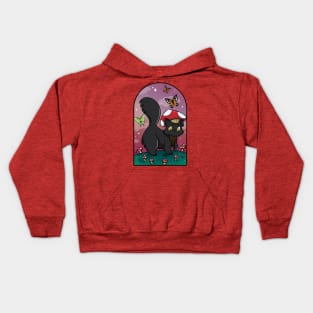 Mushroom kitty Kids Hoodie